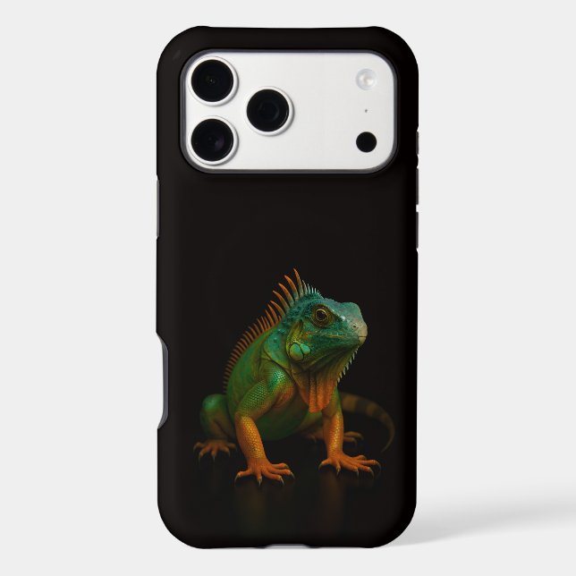 Black 4 Luxe iPhone 17 Pro Max Green Iguana (Back)
