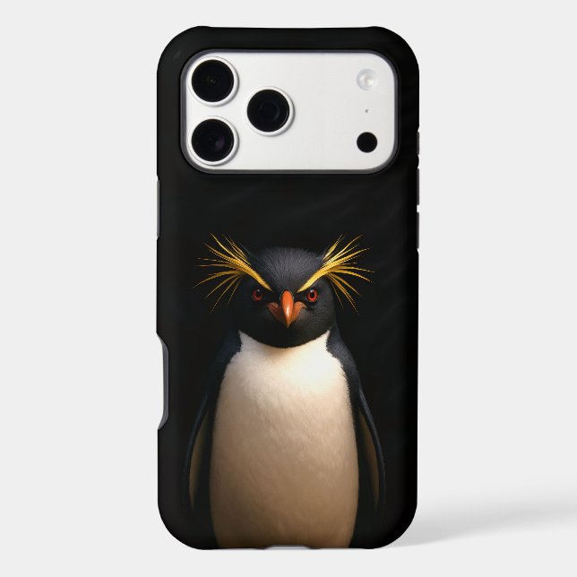 Black 4 Luxe iPhone 17 Pro Max Rockhopper Penguin (Back)