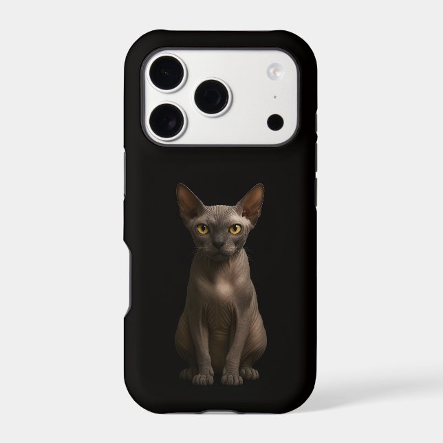Black 4 Luxe iPhone 17 Pro, Sphynx Cat (Back)