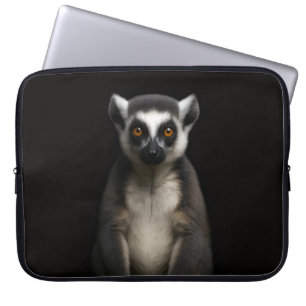 Black 4 Luxe Laptop Sleeve, Gentle Lemur Sleeve