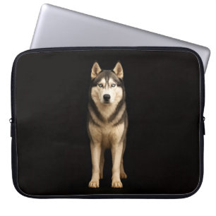 Black 4 Luxe Laptop Sleeve, Icy Elite Husky Sleeve