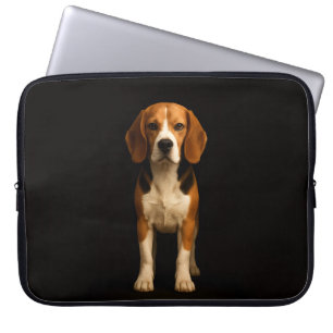 Black 4 Luxe Laptop Sleeve, Kind Beagle Laptop Sleeve