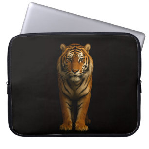 Black 4 Luxe Laptop Sleeve, Noble Tiger Laptop Sleeve