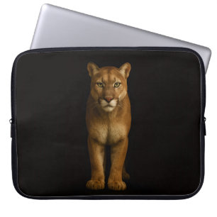 Black 4 Luxe Laptop Sleeve, Silent Prime Puma Laptop Sleeve