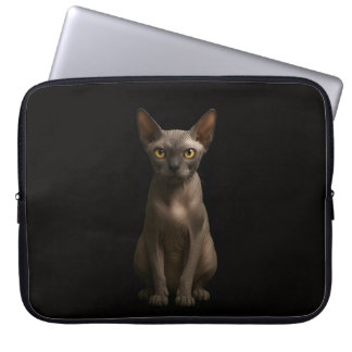 Black 4 Luxe Laptop Sleeve, Sphynx Cat Sleeve