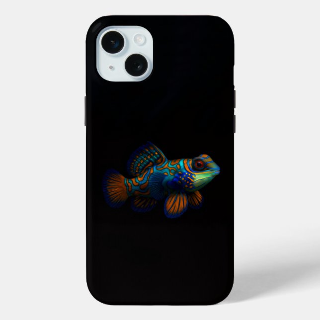 Black 4 Luxe, Mandarin Dragonet Fish Case-Mate iPhone Case (Back)