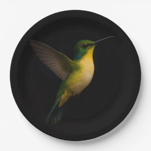 Black 4 Luxe Paper plate with Flying Bird