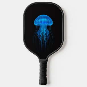 Black 4 Luxe Pickleball Paddle, Blue Jellyfish Paddle