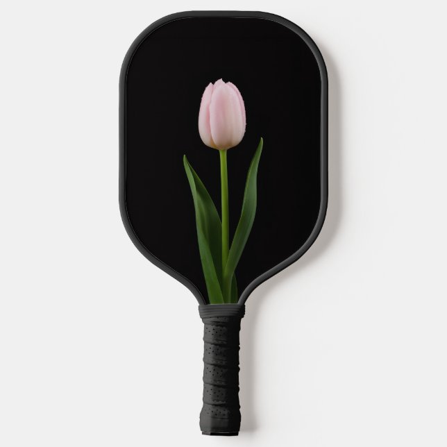 Black 4 Luxe Pickleball Paddle, Blush Pink Tulip Paddle (Back)