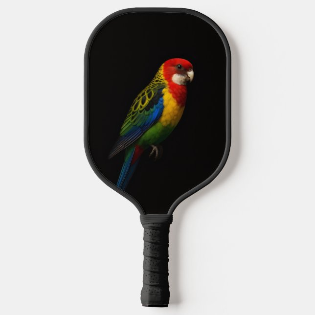 Black 4 Luxe Pickleball Paddle, Eastern Rosella Paddle (Back)