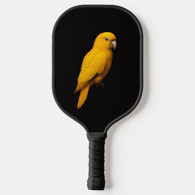 Black 4 Luxe Pickleball Paddle, Golden Parakeet Pickleball Paddle (Back)
