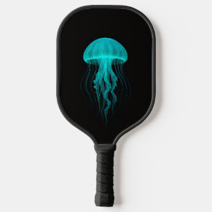 Black 4 Luxe Pickleball Paddle, Green Jellyfish Paddle