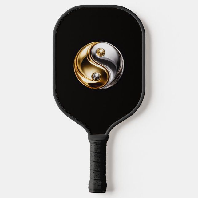 Black 4 Luxe Pickleball Paddle, Harmony Yin Yang Paddle (Back)