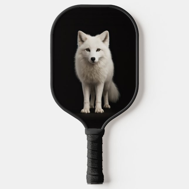 Black 4 Luxe Pickleball Paddle, Ivory Arctic Fox Pickleball Paddle (Front)