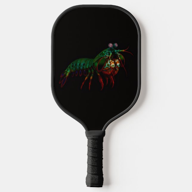 Black 4 Luxe Pickleball Paddle, Mantis Shrimp Paddle (Back)