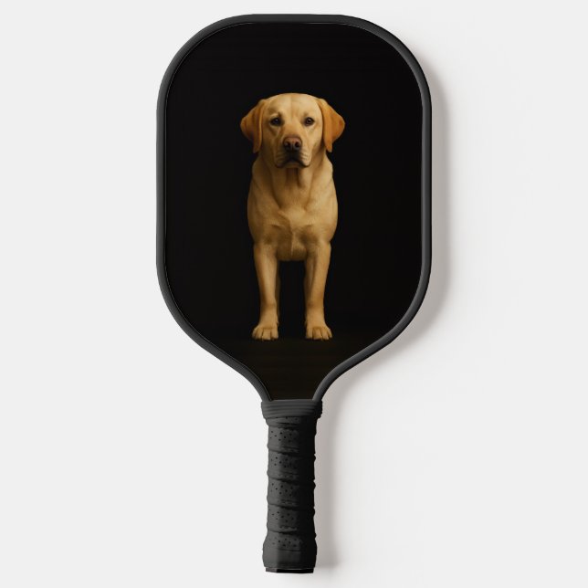 Black 4 Luxe Pickleball Paddle Minimalist Labrador (Back)