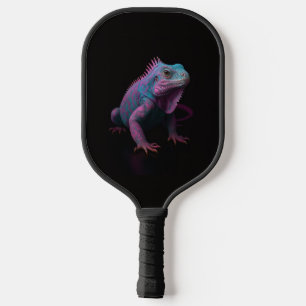 Black 4 Luxe Pickleball Paddle, Pink Iguana Paddle