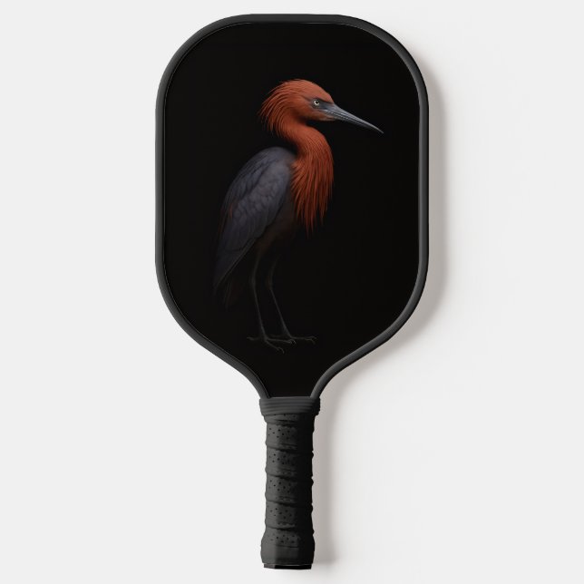 Black 4 Luxe Pickleball Paddle, Reddish Egret Paddle (Back)