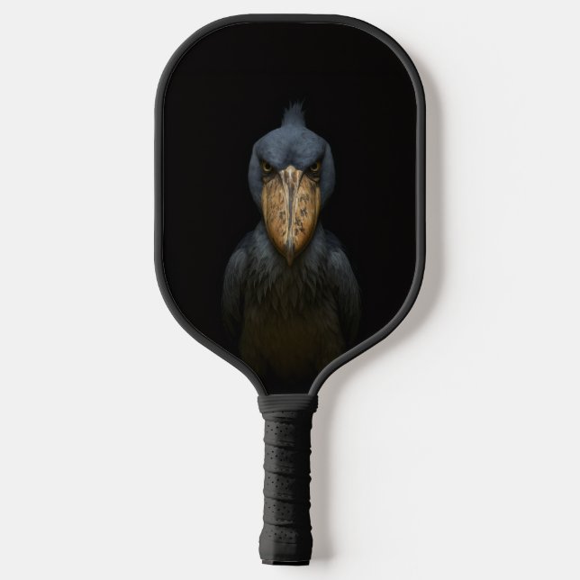 Black 4 Luxe Pickleball Paddle, Shoebill Bird Pickleball Paddle (Back)