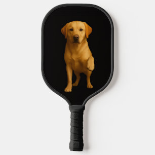 Black 4 Luxe Pickleball Paddle, Tender Labrador Pickleball Paddle