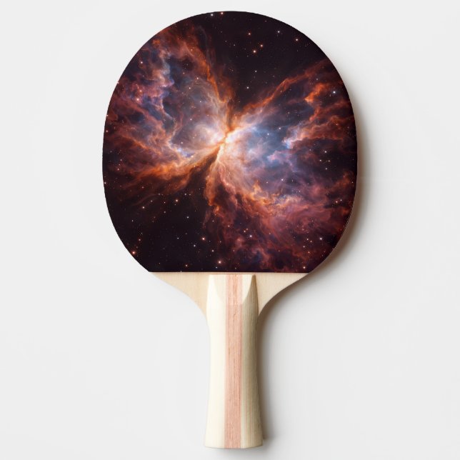 Black 4 Luxe ping pong paddle, Butterfly Nebula Ping Pong Paddle (Front)