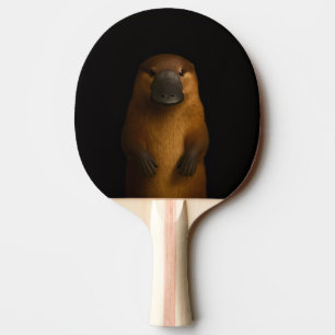 Black 4 Luxe ping pong paddle, Elegant Platypus Paddle