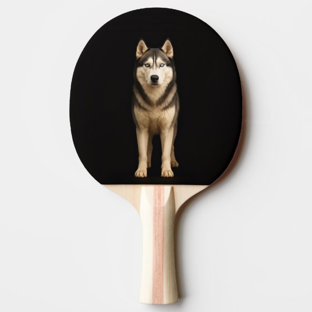 Black 4 Luxe ping pong paddle, Icy Elite Husky Paddle (Back)