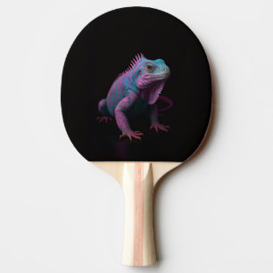 Black 4 Luxe ping pong paddle, Pink Iguana Paddle