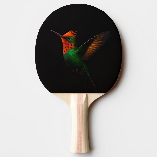 Black 4 Luxe ping pong paddle, Tufted Coquette Ping Pong Paddle (Back)