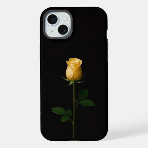 Black 4 Luxe, Sunlit Yellow Rose iPhone 15 Plus Case