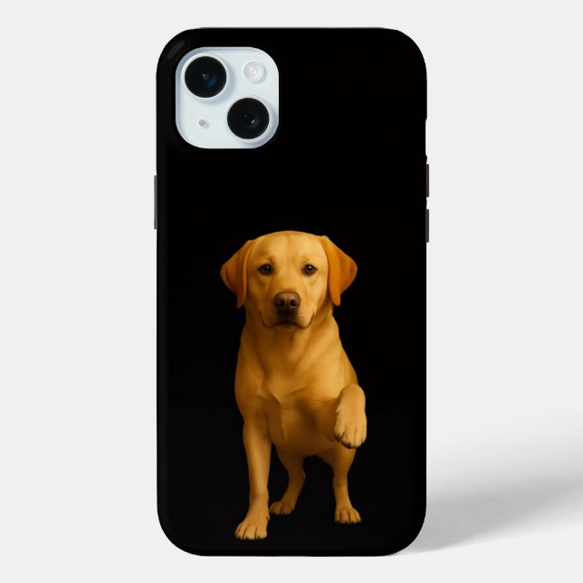 Black 4 Luxe, Tender Labrador iPhone 15 Plus Case-Mate iPhone Case (Back)