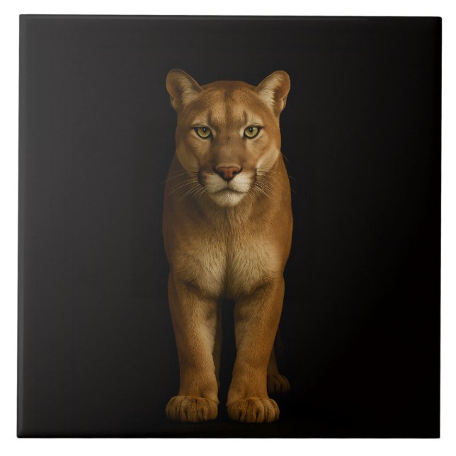 Black 4 Luxe Tile with Silent Prime Puma (Front)