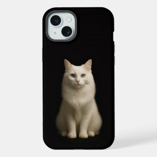 Black 4 Luxe, Turkish Angora Cat iPhone 15 Plus Case
