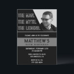 Black 50th birthday invitations The Man The Legend<br><div class="desc">Black 50th birthday invitations The Man The Legend Simple Elegant</div>