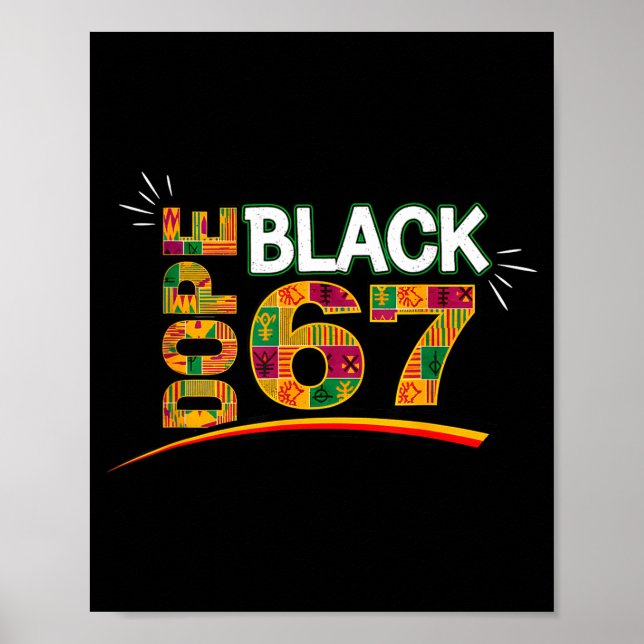 Black 67 Black History Month Six Seven Meme  Poster (Front)