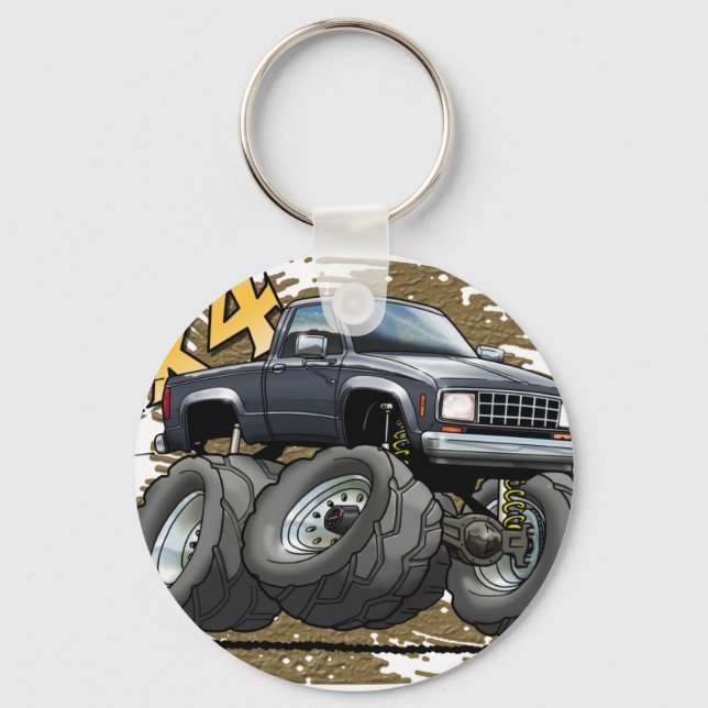 Black 83-88 Ranger Key Ring (Front)