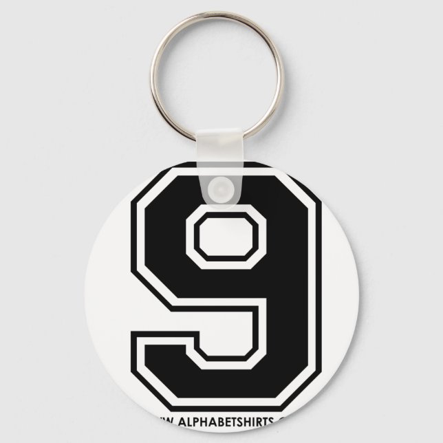 Black 9 key ring (Front)