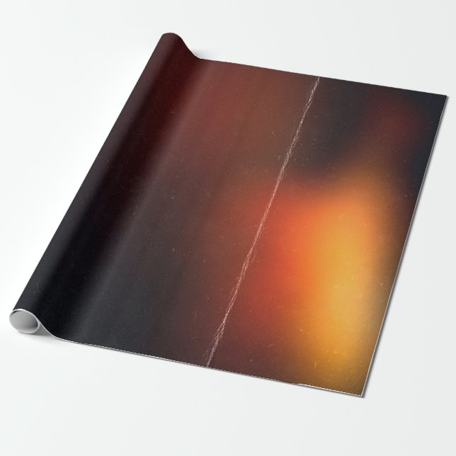 Black abstract background. Photo effect. Retro fil Wrapping Paper (Unrolled)