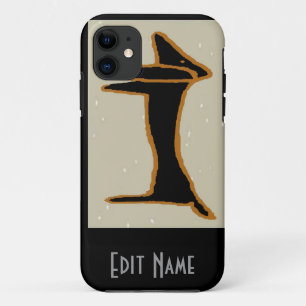 Black Abstract Dachshund Case-Mate iPhone Case