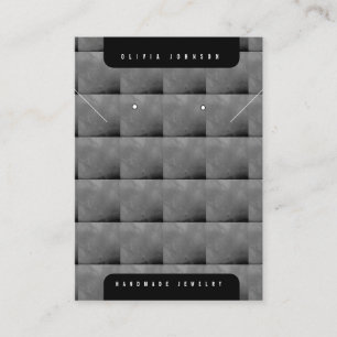 Black Abstract Geometric Jewellery Display Card