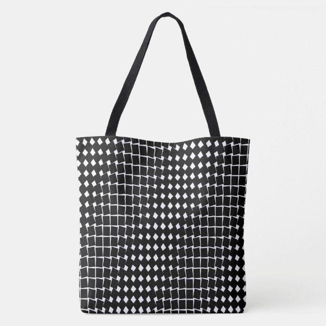 Black abstract pattern Case-Mate iPhone case Mouse Tote Bag (Back)