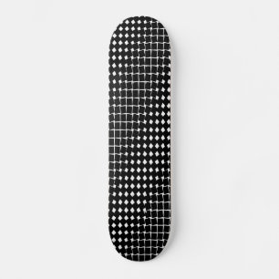 Black abstract pattern skateboard