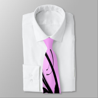 Black Accent on Pink Tie