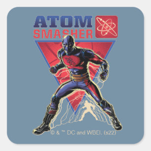 Black Adam   Atom Smasher Character Graphic Square Sticker