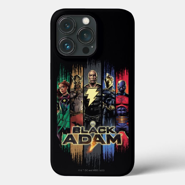 Black Adam Characters In Stripes Graphic Case-Mate iPhone Case (Back)