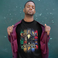 Black Adam Characters In Stripes Graphic