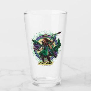 Black Adam Cyclone Character Graphic Glass