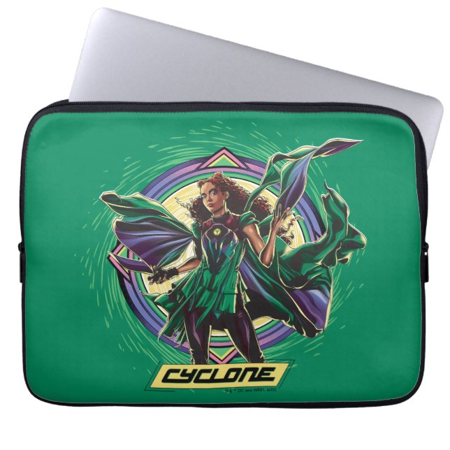 Black Adam | Cyclone Character Graphic Laptop Sleeve (Front)