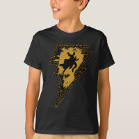 Black Adam Distressed Lightning Bolt Graphic