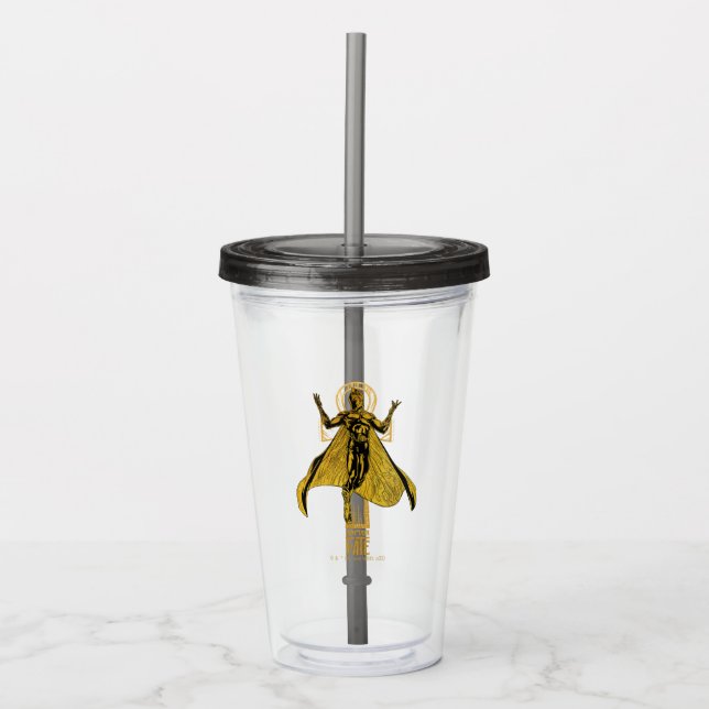 Black Adam | Doctor Fate Character Graphic Acrylic Tumbler (Front)